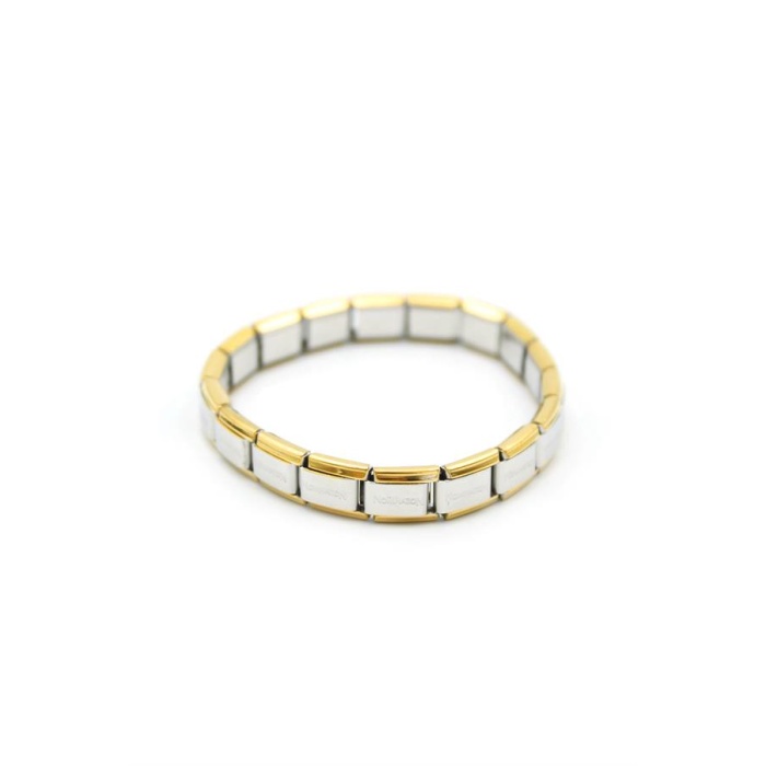 Lastikli Çelik Bilezik - Gümüş