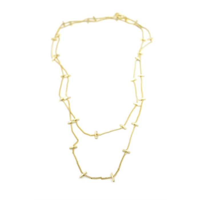 Çubuk Kolye - 90cm - Altın