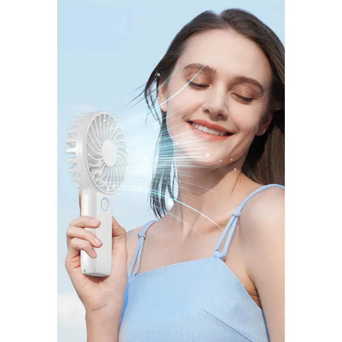 3 Hız Kademeli Şarjlı Sessiz El Vantilatörü Telefon Tutucu Özellikli El Masa Fanı