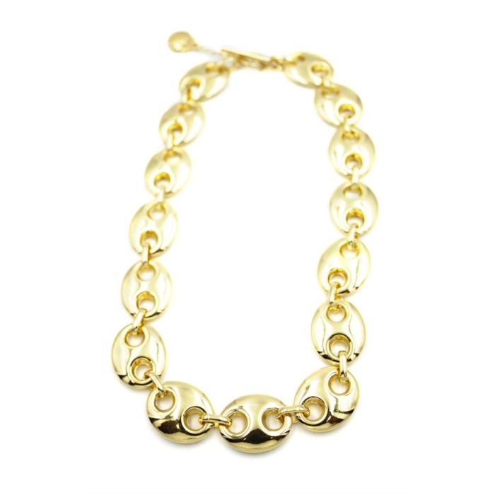 Metal Şekilli Kolye - Altın