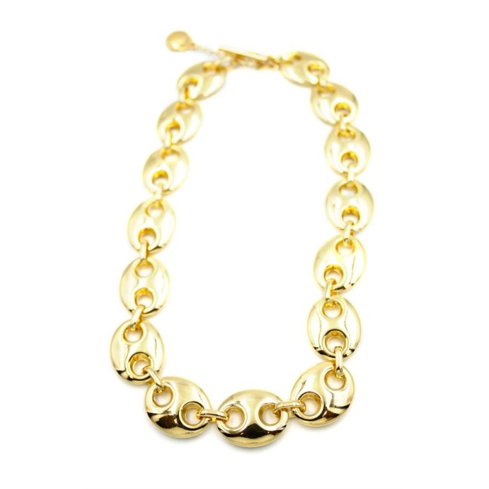 Metal Şekilli Kolye - Altın