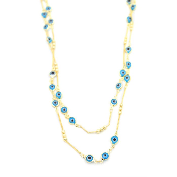 Nazar Kolye - 90 cm - Mavi