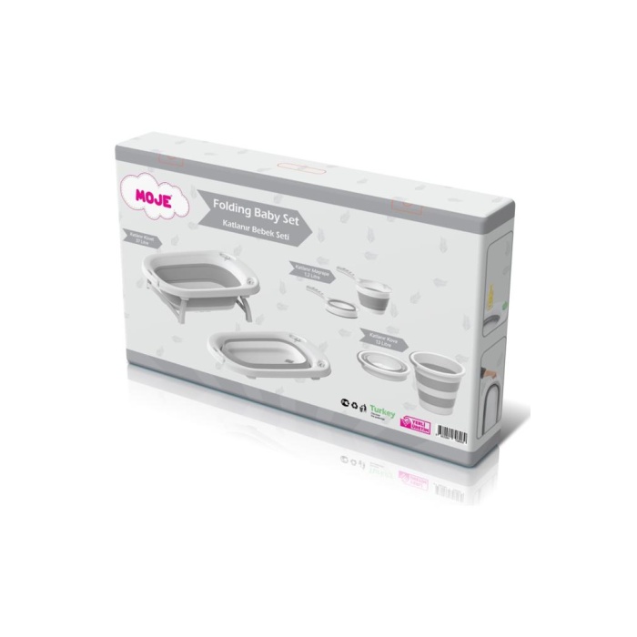 Moje Katlanır Küvet Seti Gri
