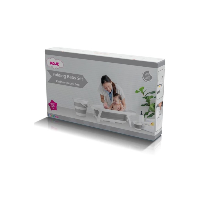 Moje Katlanır Küvet Seti Gri