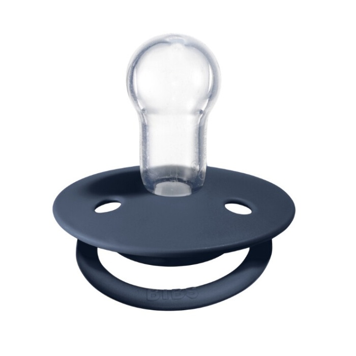 Bibs De Lux Silikon Emzik 0-36 Ay Steel Blue