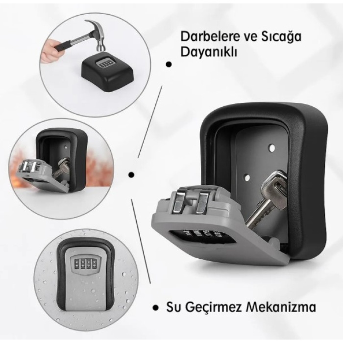 Şifreli Anahtar ve Eşya Saklama Güvenlik Kasası