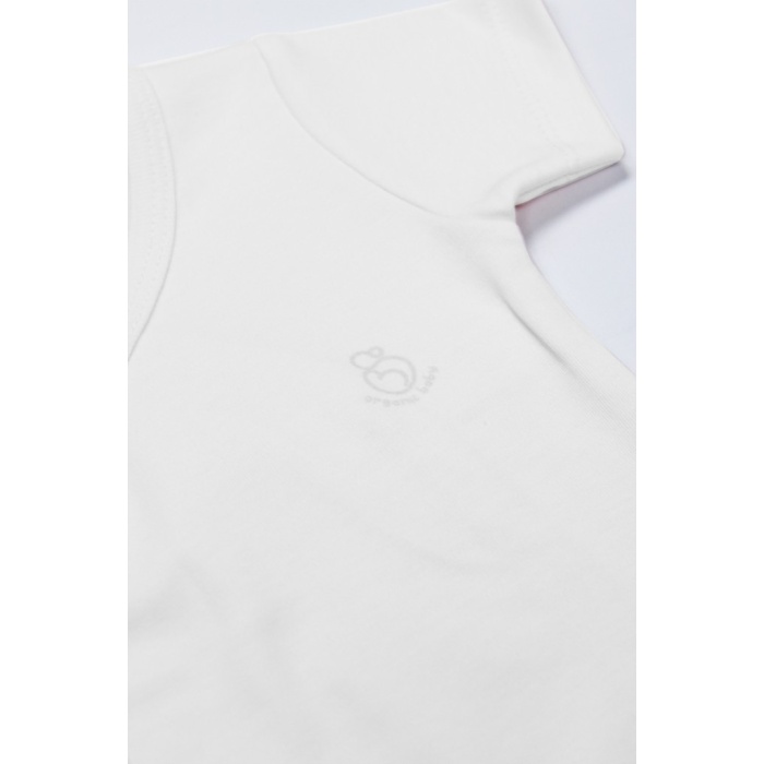 Organik Natural Basic Style Kruvaze Yarım Kol Body BS17101 Beyaz