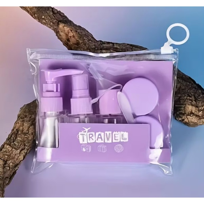 6 Parça Renkli Kapaklı Seyahat İçin Boş Şişe Seti