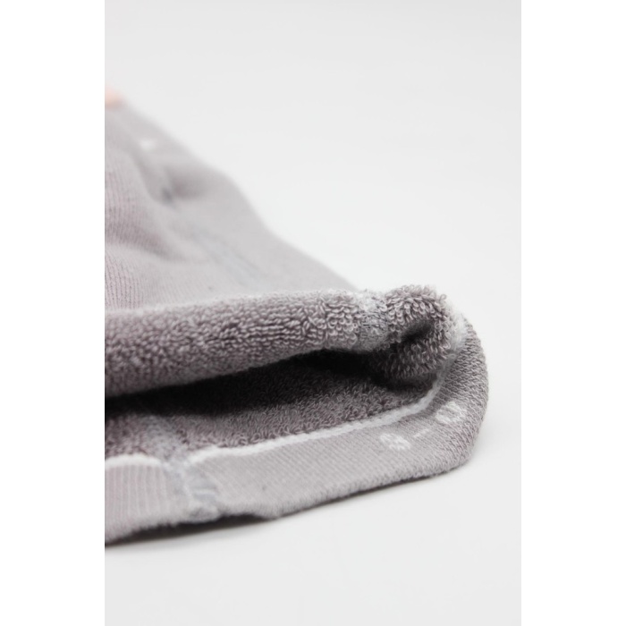 NessiWorld Tekli Puan Kaymaz Havlu Külotlu Çorap BS50502 Gri