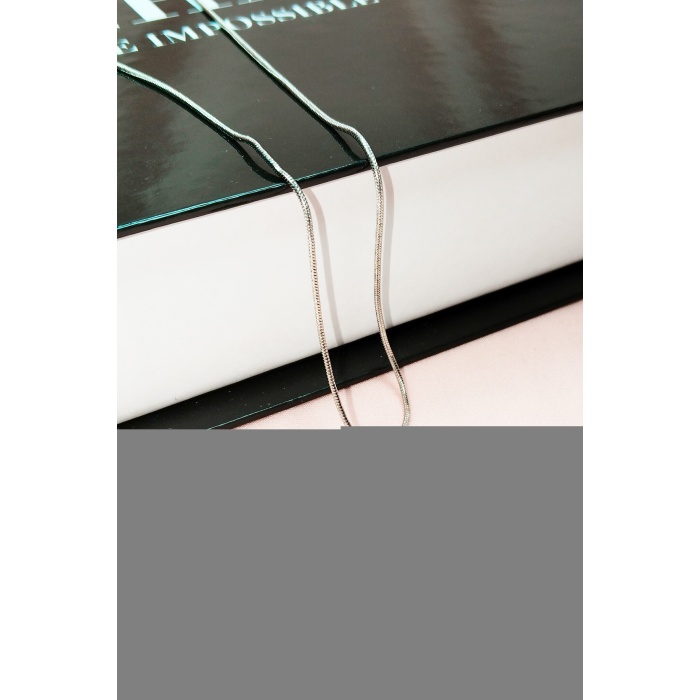 Aventurin Doğal Taşı Zincirli El Yapımı Kolye Uç: 2 cm Zincir: 20 cm Kutulu