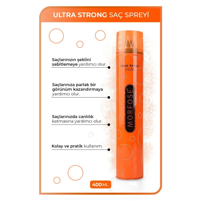 Ultra Strong Saç Spreyi 400 ML - mrfs
