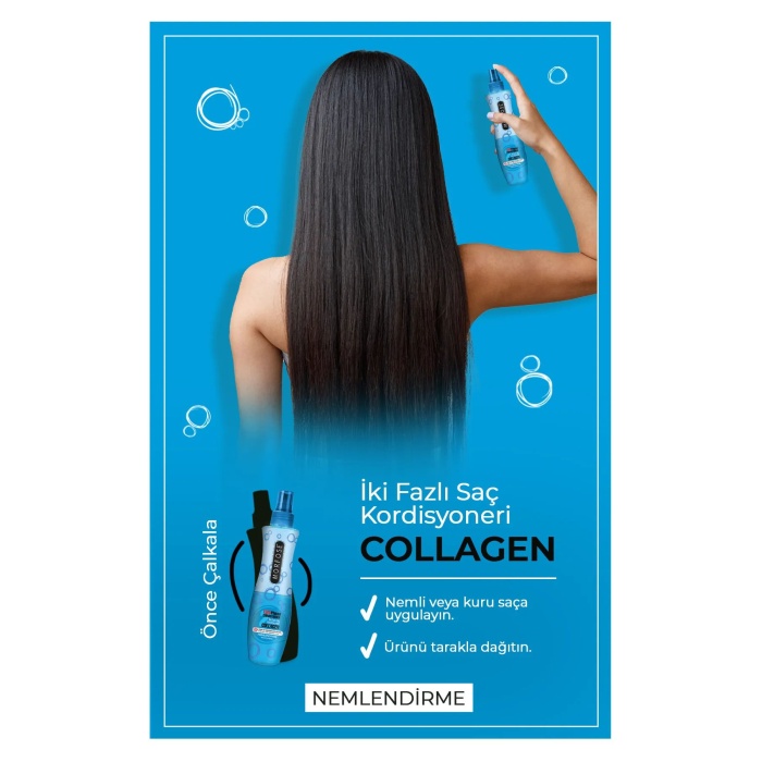 Kolajen Çift Fazlı Kondisyoner Fön Suyu 240 ML - mrfs