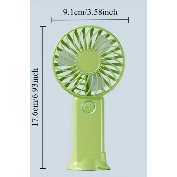 3 Hız Kademeli Şarjlı Sessiz El Vantilatörü Telefon Tutucu Özellikli El Masa Fanı