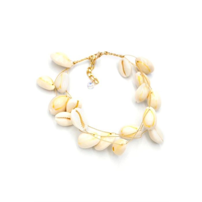 Deniz Kabuğu Halhal - Beyaz