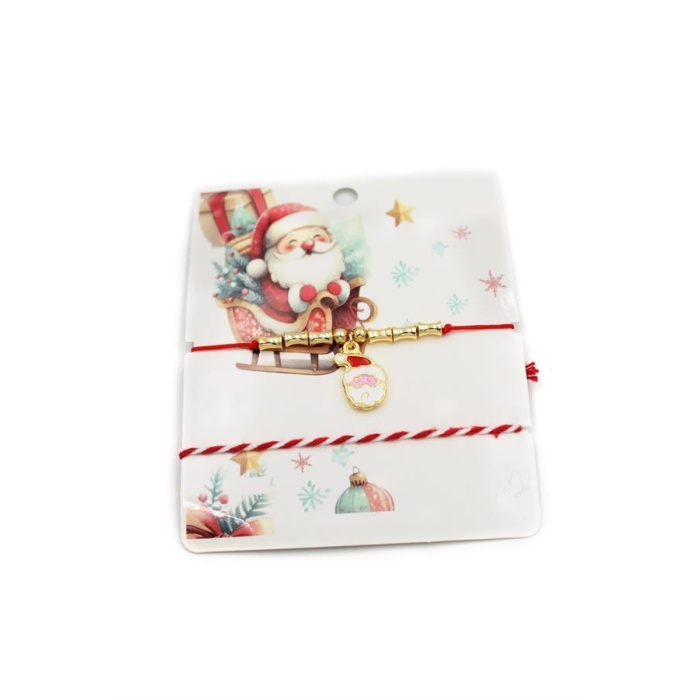 Yeni Yıl İp Bileklik - Kırmızı