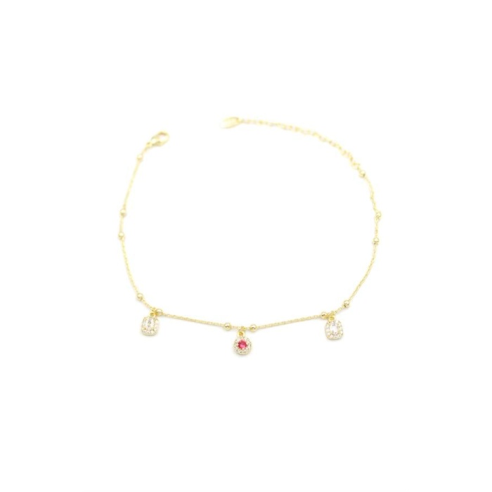 Taşlı Halhal - Altın