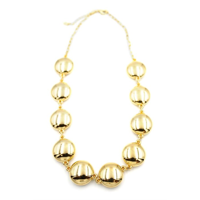 Metal Şekilli Kolye - Altın