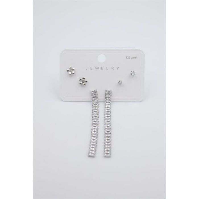 Çoklu Set Küpe - Gümüş