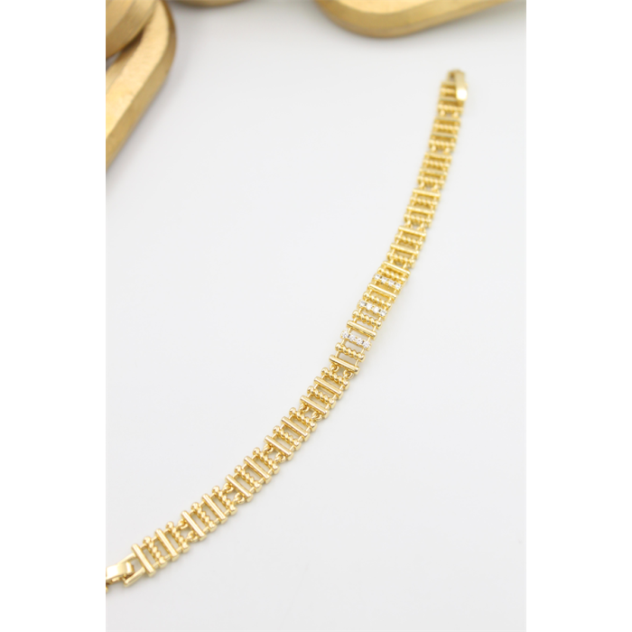 Taşlı Xuping Bileklik - Altın