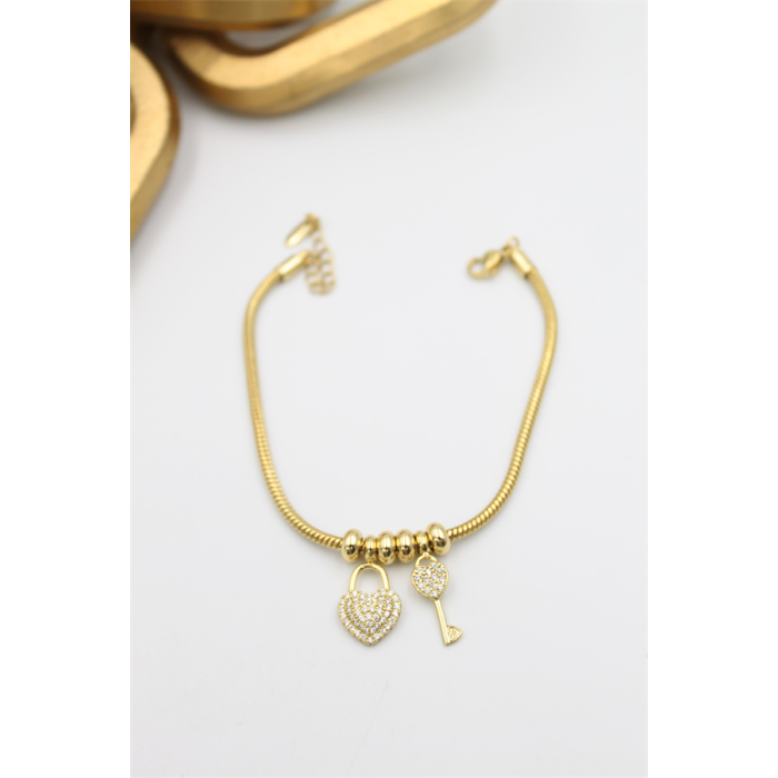 Kalp Xuping Bileklik - Altın