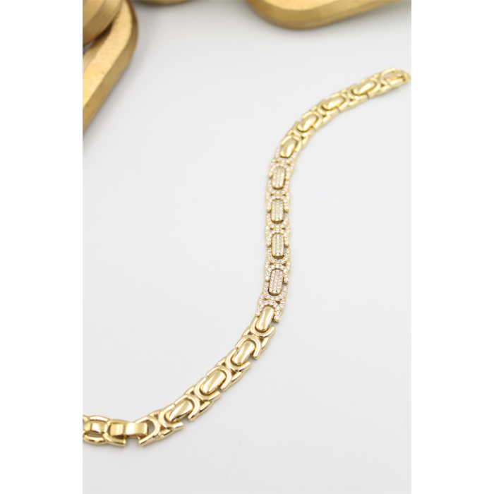 Taşlı Xuping Bileklik - Altın