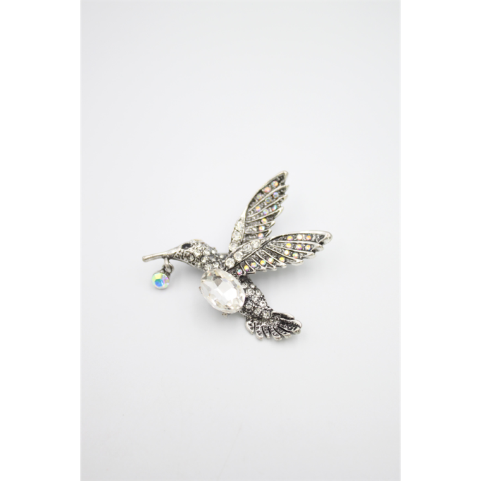 Kuş Broş - Gümüş