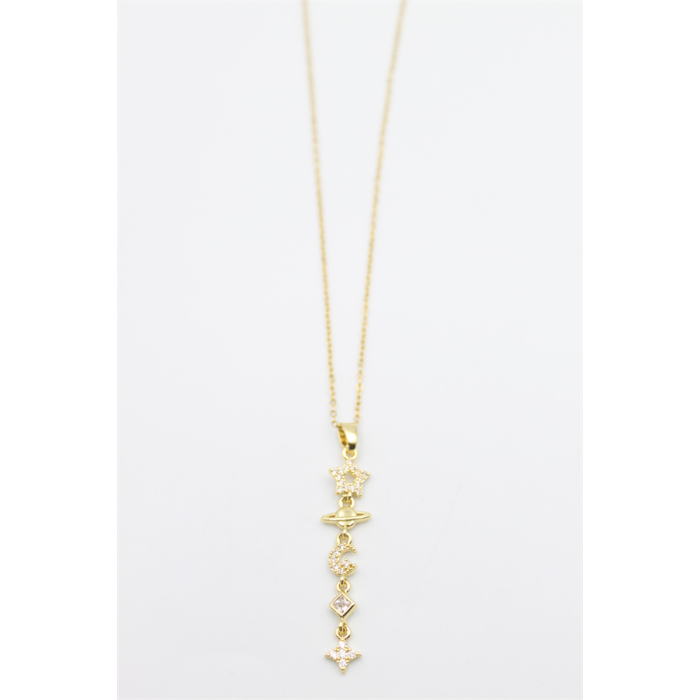 Gezegen Yıldız Kolye - Altın