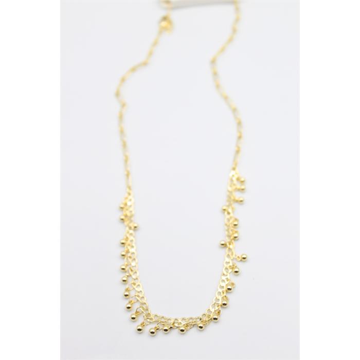 Top Sallantılı Kolye - Altın