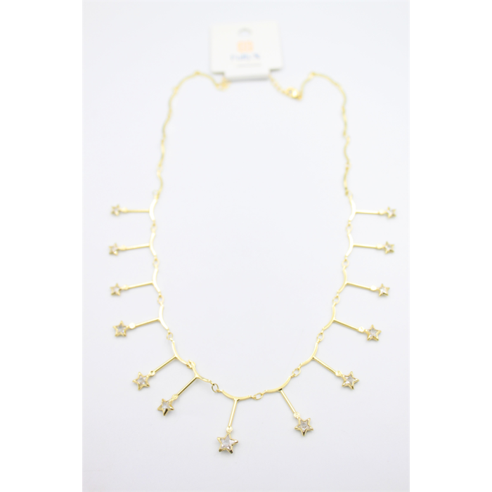 Yıldız Sallantılı Kolye - Altın