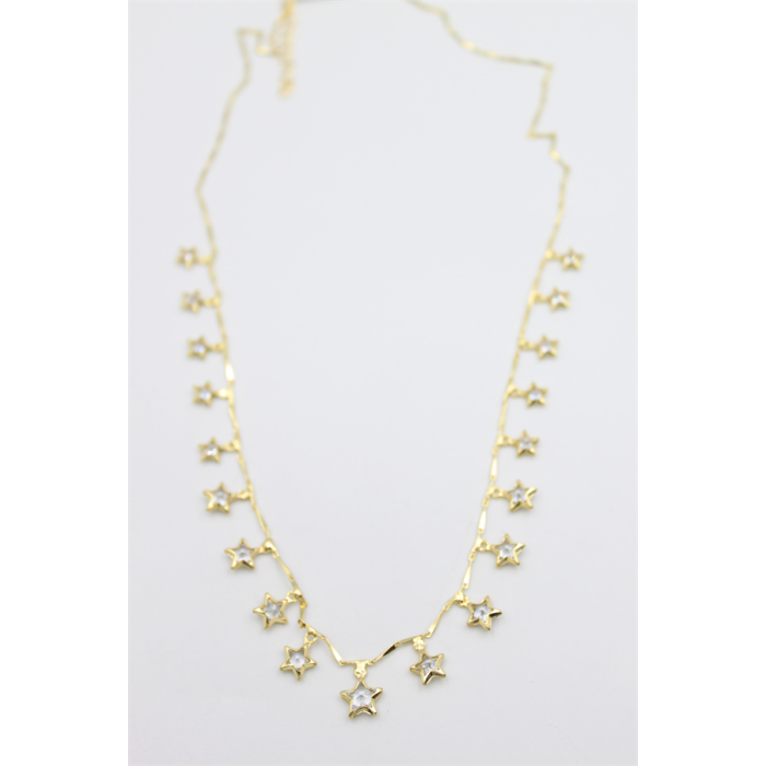 Yıldız Sallantılı Kolye - Altın