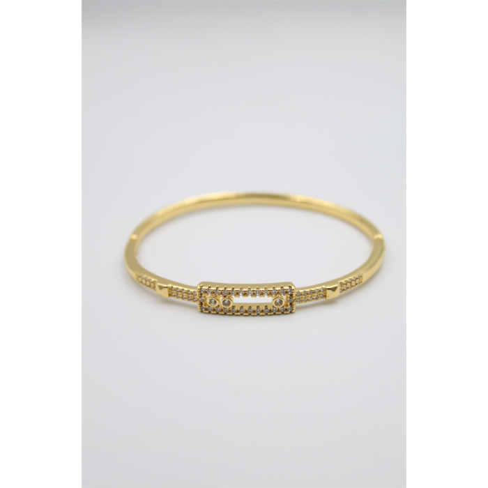 Taşlı Vip Bilezik - Altın