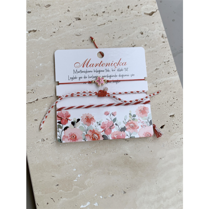 Marteniçka İp Bileklik - Kırmızı