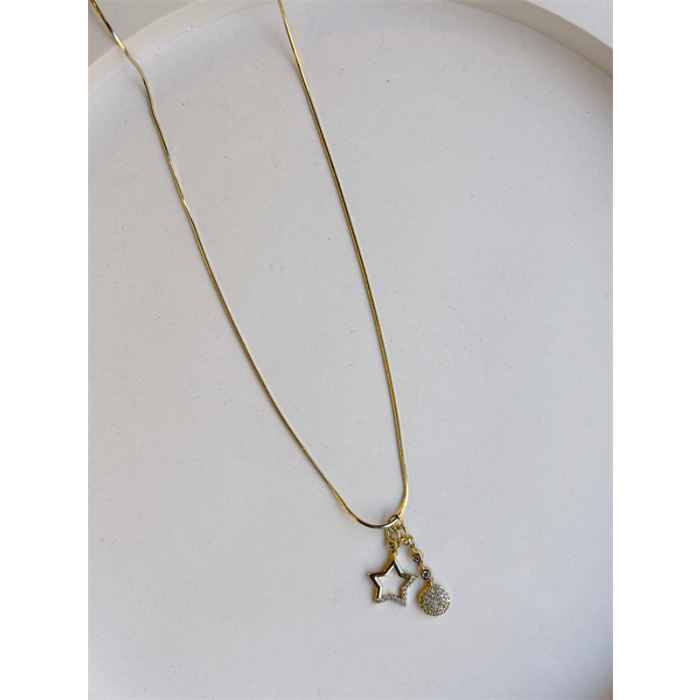 Xuping Yıldız Charm Kolye - Altın