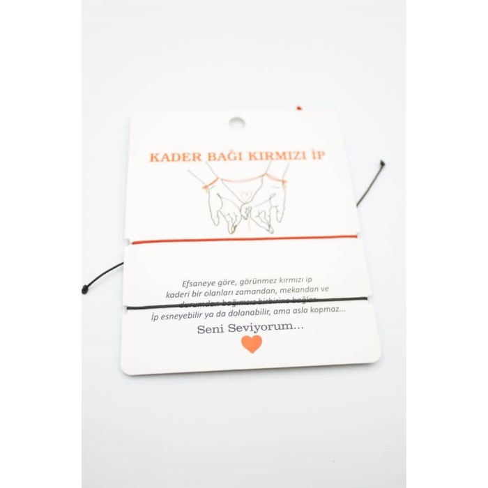 2li Arkadaş Bilekliği - Kırmızı