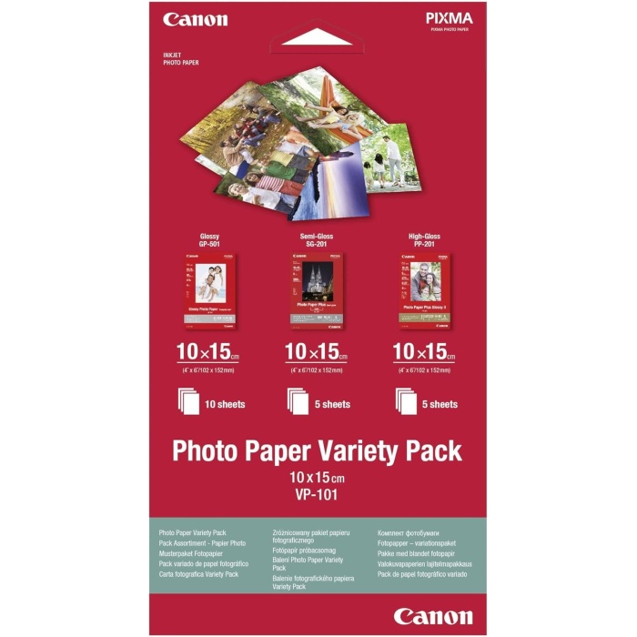 CANON PHOTO PAPER VARIETY PACK 10x15 VP-101