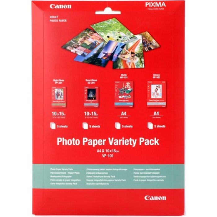 CANON PHOTO PAPER VARIETY PACK A4 +10x15 VP-101