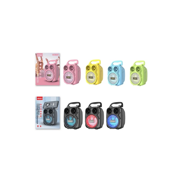 Platoon PL-4512 BT/USB SD 3 inç Bluetooth Rgb Işıklı Taşınabilir Hoparlör