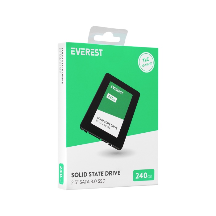 Everest ES240SH 240GB 2.5 SATA 3.0 520MB/420MB 3D NAND Flash SSD (Solid State Drive)
