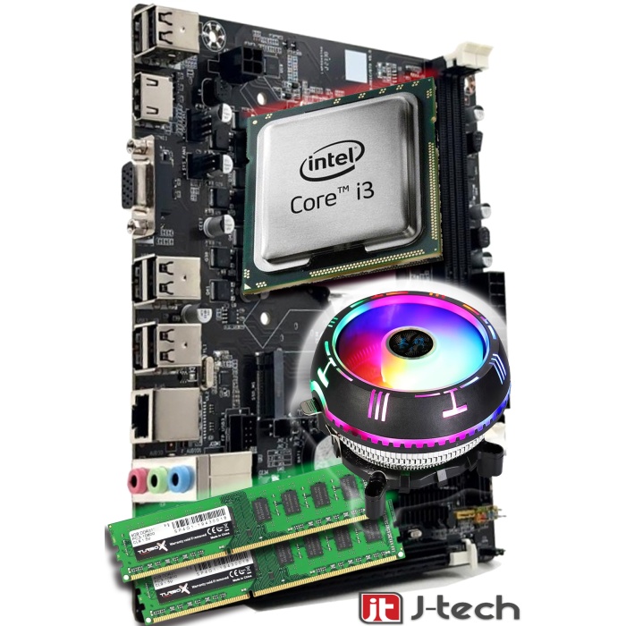 J-TECH B13 i3-2100 8GB RAM RGB Anakart Komple Takım Bundle SET