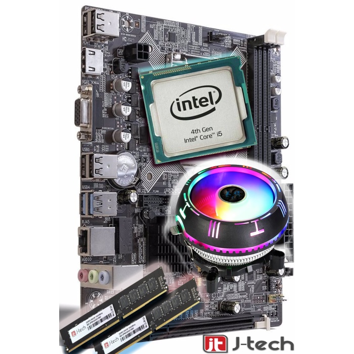 J-TECH B44 i5-4440 16GB RAM RGB Anakart Komple Takım Bundle SET