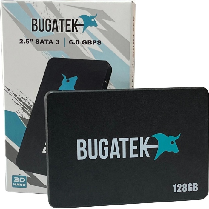 Bugatek BG1071 128GB 520/480MBs Sata 3 2.5 SSD