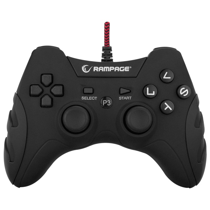Rampage Pulse Wave PS3/PC X INPUT Siyah USB 1.8m Joypad Oyun Kolu Joystick