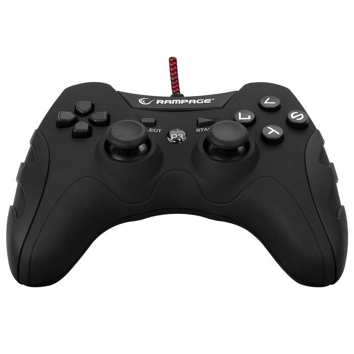 Rampage Pulse Wave PS3/PC X INPUT Siyah USB 1.8m Joypad Oyun Kolu Joystick
