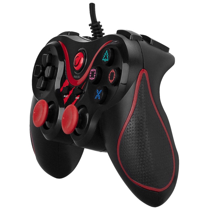 Rampage SG-R601 PS3/PC Kırmızı USB 1.8m Joypad Oyun Kolu Joystick