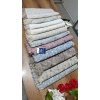 Sırma Home Çok Amaçlı Pamuklu Örtü- Kanepe-koltuk Şalı-koltuk Örtüsü 170x220-Gri Çizgili