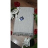Sırma Home Çok Amaçlı Pamuklu Örtü- Kanepe-koltuk Şalı-koltuk Örtüsü 170x220-Gri Çizgili
