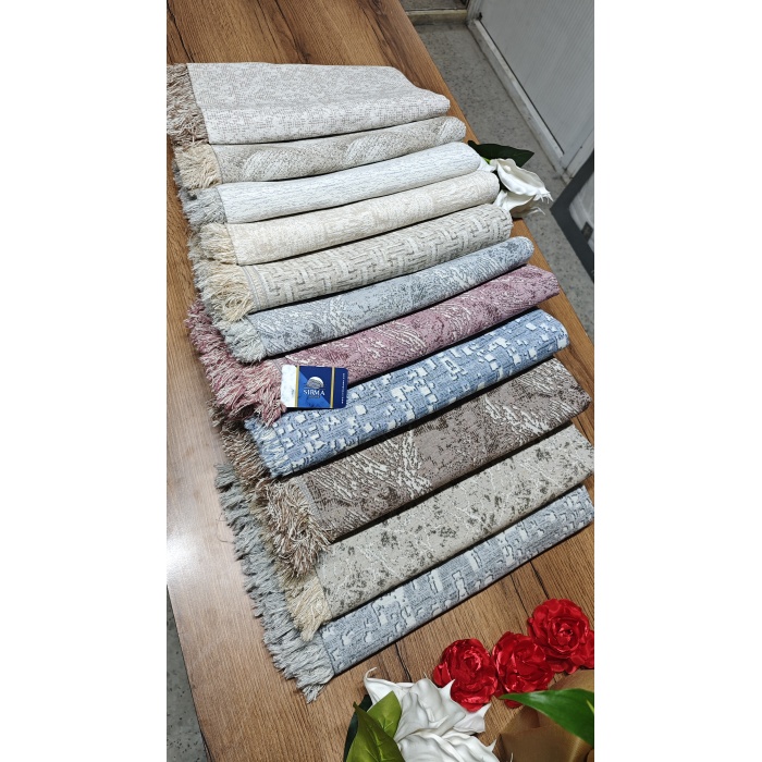 Sırma Home Çok Amaçlı Pamuklu Örtü- Kanepe-koltuk Şalı-koltuk Örtüsü 170x220-Gri Çizgili