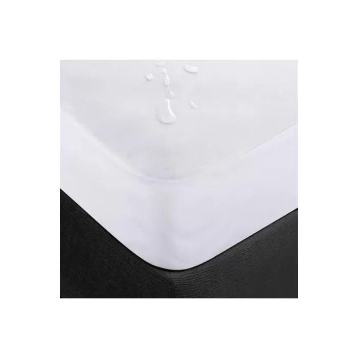 First Class Beyaz Sıvı Geçirmez Microfit Fitted Alez-Çift Kişilik