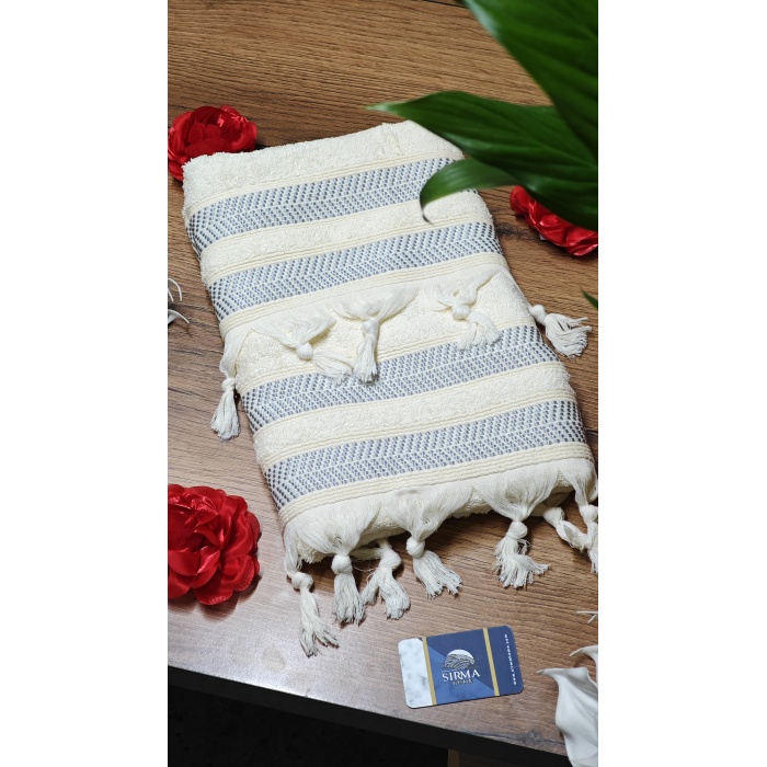 Sırma Home Saçaklı 6lı EL&Yüz Havlu Seti