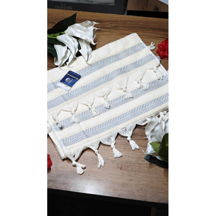 Sırma Home Saçaklı 6lı EL&Yüz Havlu Seti